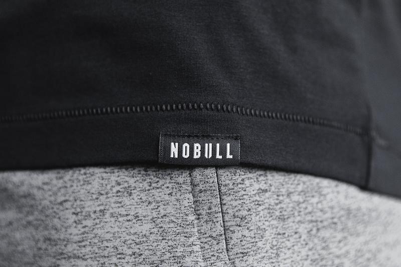 Black Nobull Lightweight Tee Men's Long Sleeve | CA U1577Z